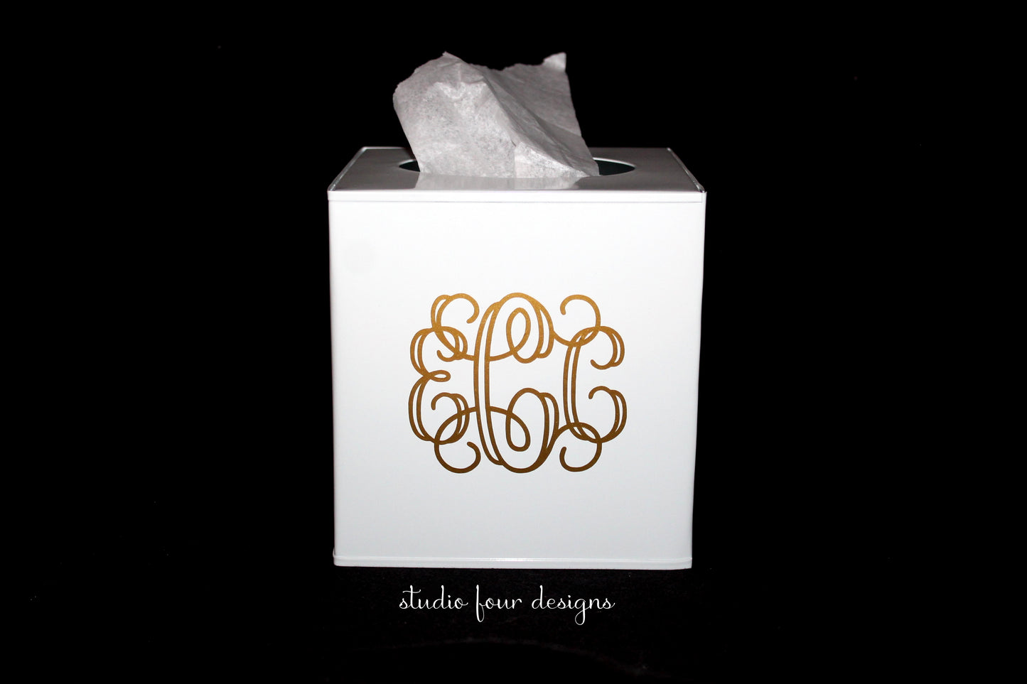 Personalized Tissue Box Cover | METAL