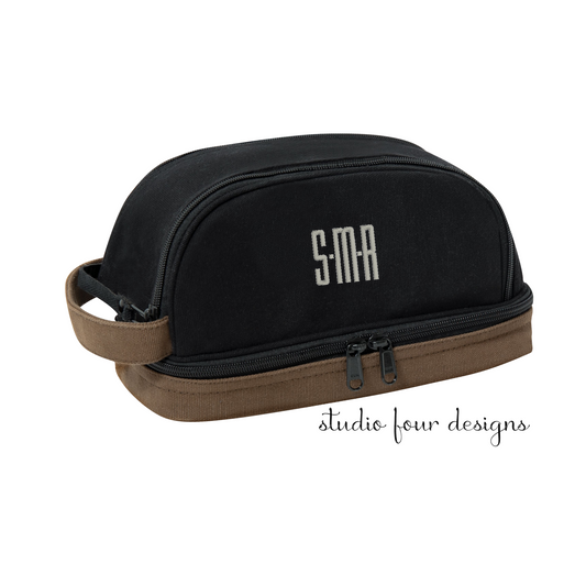 Deluxe Monogrammed Dopp Kit